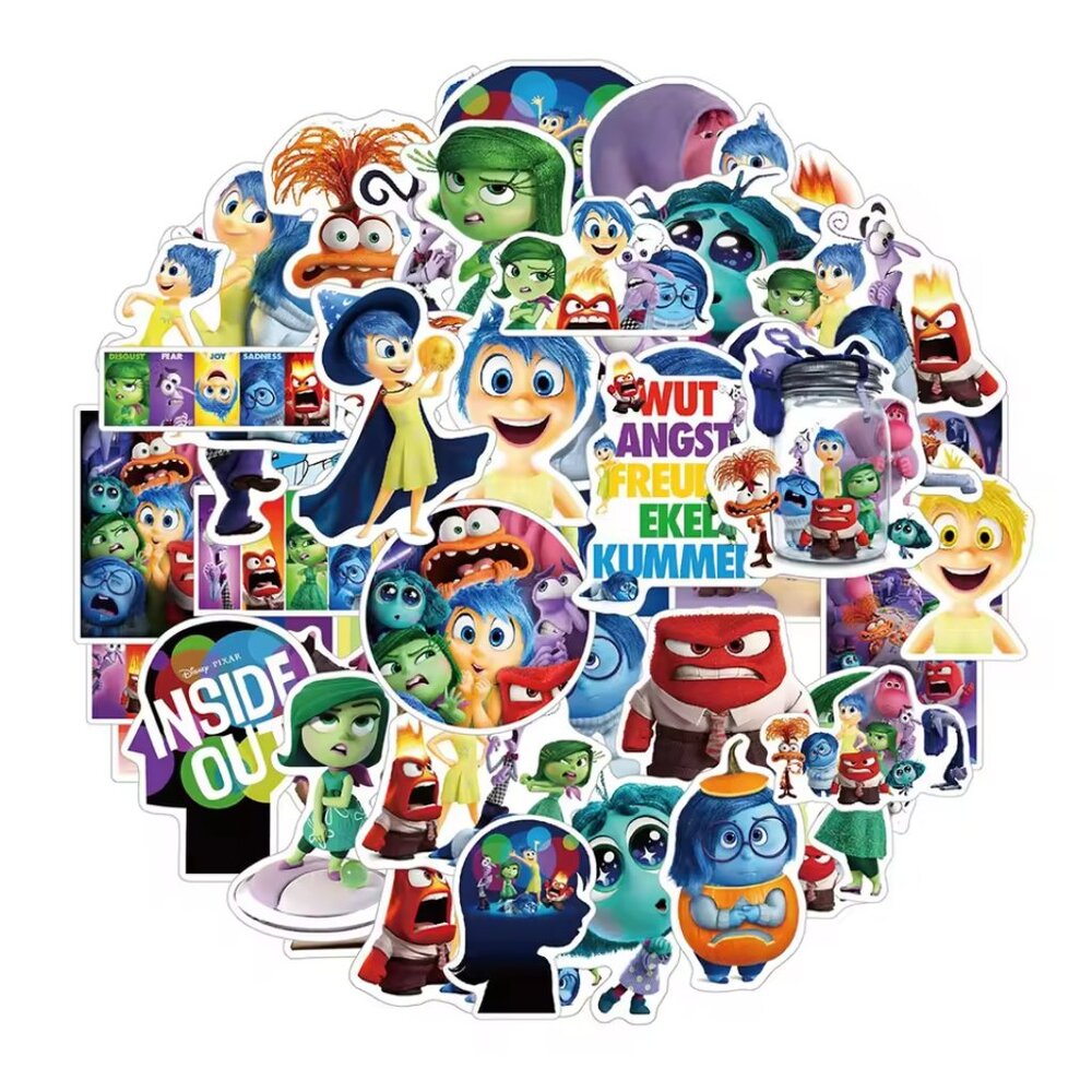 PIXAR Inside Out the Movie Cartoon Stickers (25 Piece) NEW‎ & VERY CUTE!